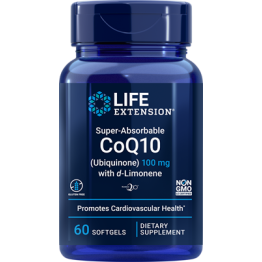 CoQ10 SUPER ABSORBABLE w/D-LIMONENE (ΣΥΝΕΝΖΥΜΟ Q-10) LIFE EXTENSION 100mg 100sgels LIFE EXTENSION